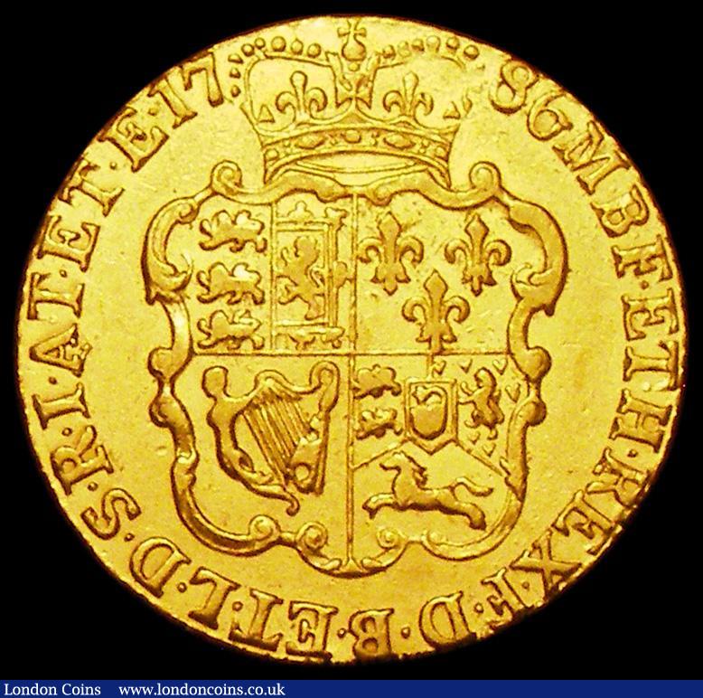 London Coins : A162 : Lot 1782 : Guinea 1786 S.3728 Bright About VF, Ex-edge mount