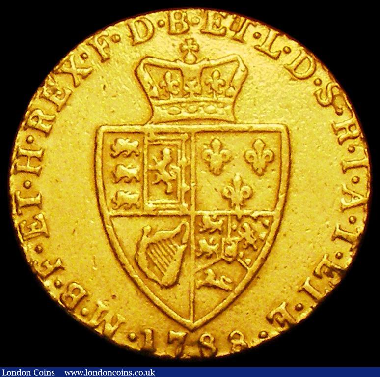 London Coins : A162 : Lot 1785 : Guinea 1788 S.3729 Near Fine/Fine, Ex-Jewellery
