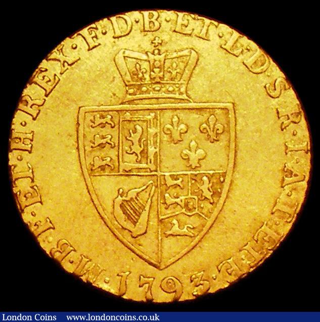 London Coins : A162 : Lot 1809 : Half Guinea 1793 S.3735 Fine