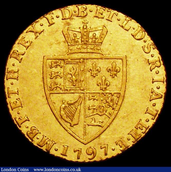 London Coins : A162 : Lot 1810 : Half Guinea 1797 S.3735 Fine, the reverse slightly better, Ex-Reeves Auction 2/7/1976 Lot 874