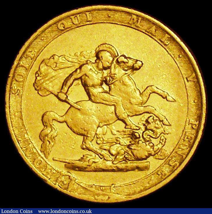 London Coins : A162 : Lot 1910 : Sovereign 1818 Ascending Colon before REX, with a clear gap between REX and F:D: Marsh 2A Near Fine/...