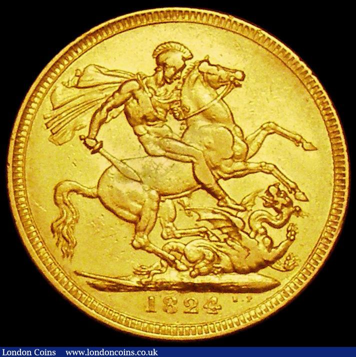 London Coins : A162 : Lot 1917 : Sovereign 1824 Marsh 8 NVF
