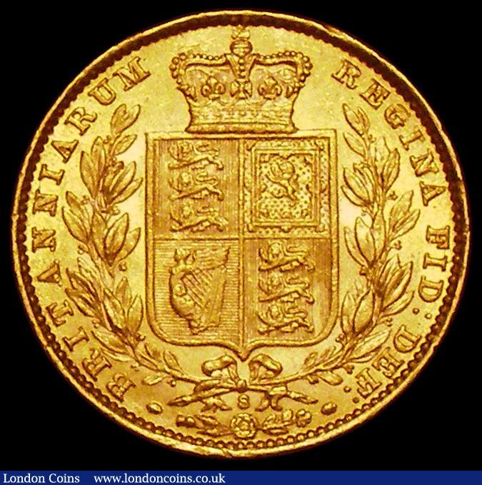 London Coins : A162 : Lot 1954 : Sovereign 1879S Shield Reverse Marsh 75 GVF/NEF