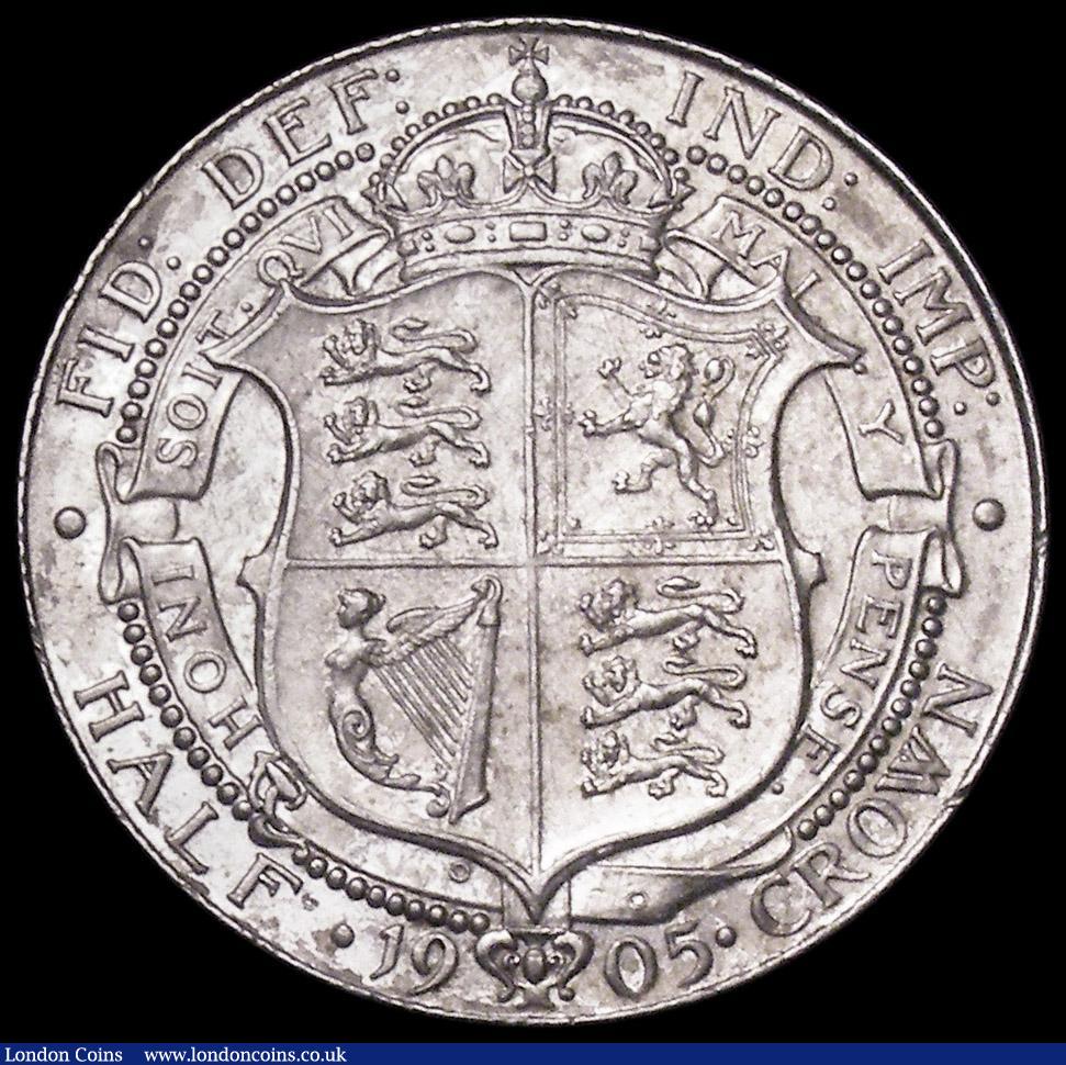 London Coins : A162 : Lot 2329 : Halfcrown 1905 ESC 750, Bull 3571, A/UNC in an LCGS holder and graded LCGS 70, the third finest know...