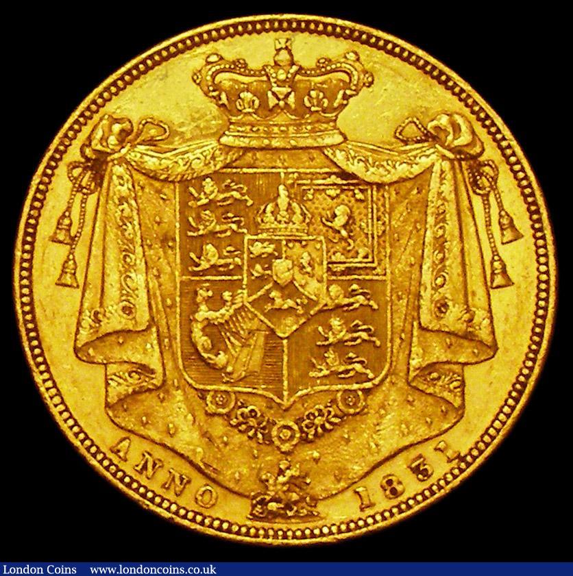 London Coins : A162 : Lot 2723 : Two Pounds 1831 Proof S.3828, 15.79 grammes, EF/About EF with some surface marks, Very Rare, Krause ...