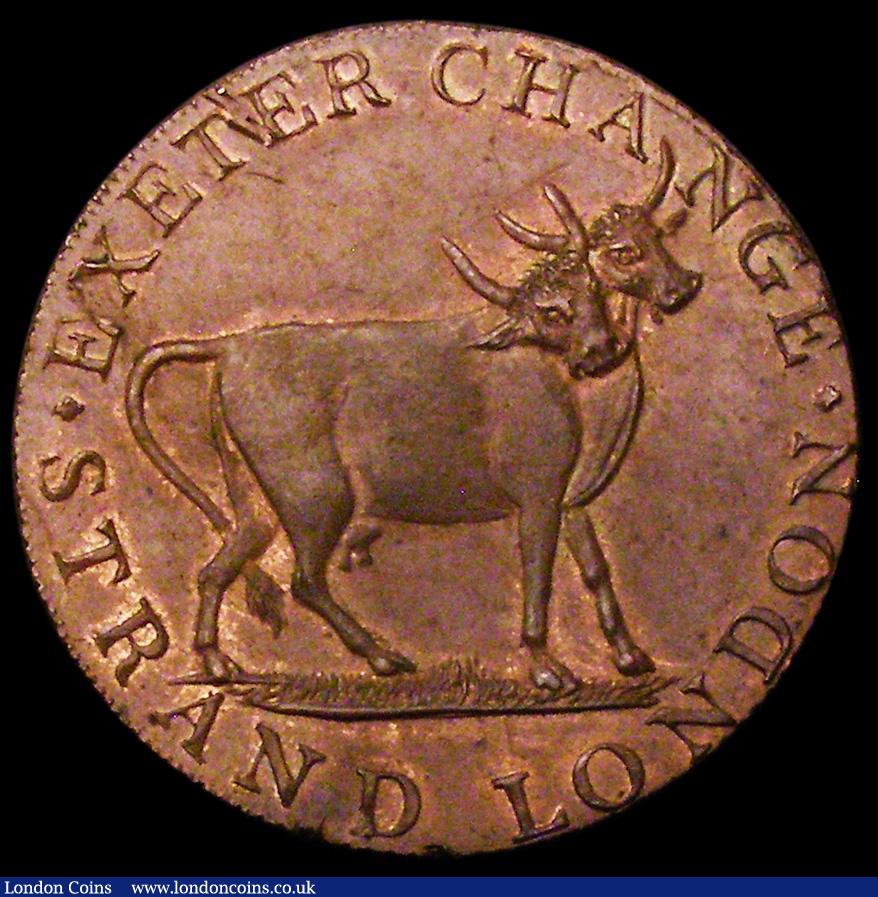 London Coins : A162 : Lot 868 : Halfpenny 18th Century Middlesex - Pidcock's undated, Obverse : Elephant, Reverse: Two-Headed C...