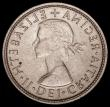 London Coins : A162 : Lot 1086 : Mint Error - Mis-Strike Florin Elizabeth II Obverse Brockage GEF and highly unusual