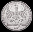 London Coins : A162 : Lot 1182 : Germany - Federal Republic 5 Marks 1955F 150th Anniversary of the Death of Friedrich von Schiller KM...