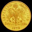 London Coins : A162 : Lot 1646 : Austria 8 Forint 20 Francs 1879KM#2269 GVF/NEF