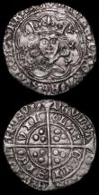 London Coins : A162 : Lot 2098 : Groat Henry VI Pinecone-Mascle issue, Calais Mint S.1875 Good Fine, Shilling Elizabeth I S.2577 mint...