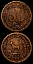 London Coins : A162 : Lot 2916 : Djibouti 50 Centimes 1921 Bronze KM#9 NVF along with Australia Florin 1910 KM#21 VF/GVF