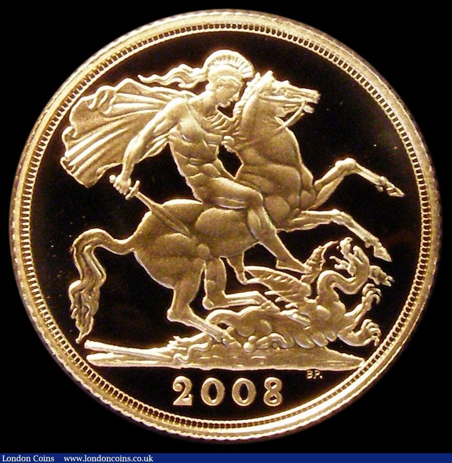 London Coins : A163 : Lot 1834 : Sovereign 2008 Proof FDC in the box of issue with certificate