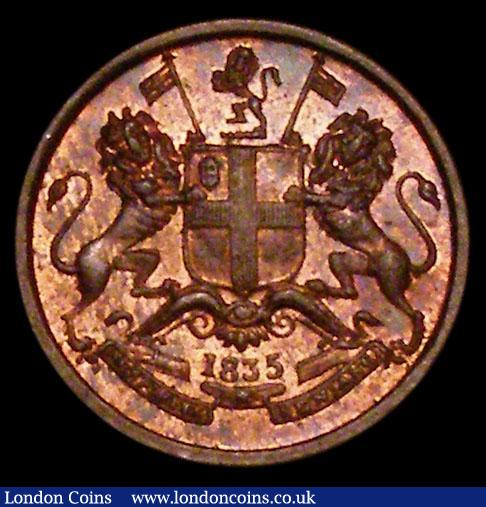 London Coins : A163 : Lot 2483 : India One Twelfth Anna 1835 East India Company KM#445 UNC with around 40% lustre, stated by the vend...