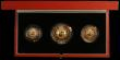 London Coins : A163 : Lot 1863 : The 1989 United Kingdom Gold Proof Set, the three coin set Double Sovereign, Sovereign and Half Sove...