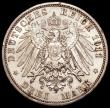 London Coins : A163 : Lot 2092 : German States - Schaumburg-Lippe 3 Marks 1911A Death of Prince George KM#55 NEF the obverse with som...