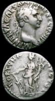 London Coins : A163 : Lot 223 : Roman Ar Denarius (2) Nerva, Obverse: Laureate head right IMP NERVA CAES AVG AVG P M TR P COS II P P...