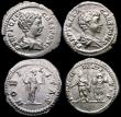 London Coins : A163 : Lot 225 : Roman Ar Denarius (3) Geta (200-202AD) Obverse: Draped bust right P SEPT GETA CAES PONT, Reverse: Ge...