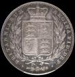 London Coins : A163 : Lot 624 : Halfcrown 1839 Plain edge Proof, One plain and one ornate fillet, ESC 670, Bull 2708, S.3885 (slab s...