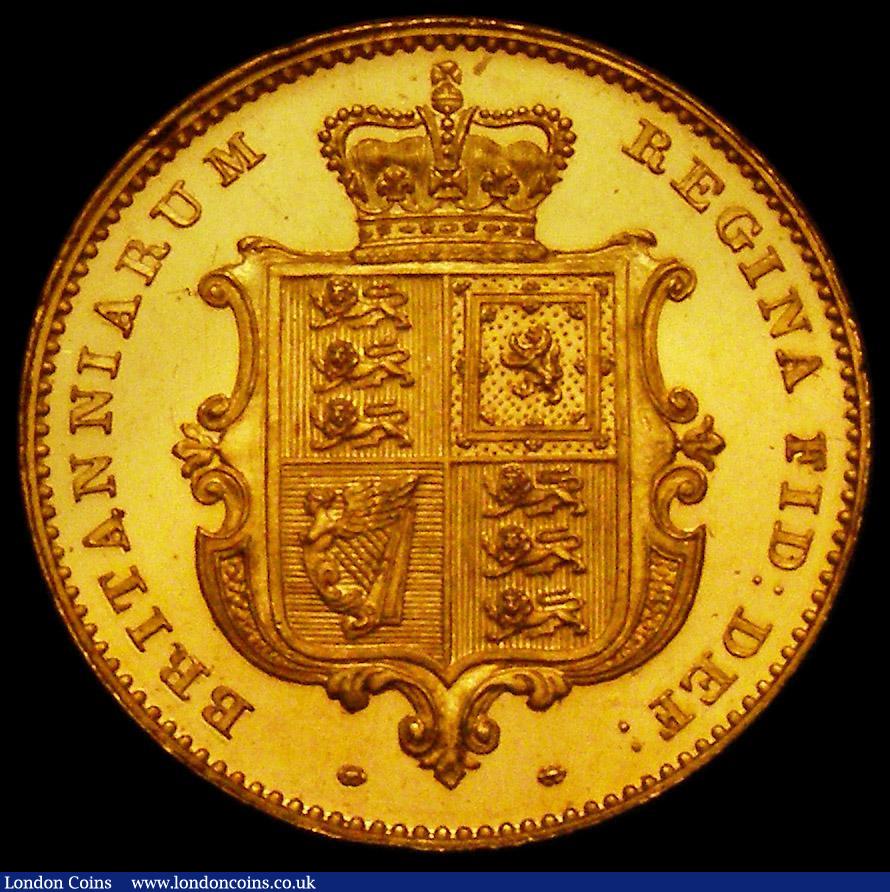 London Coins : A164 : Lot 1051 : Half Sovereign 1839 Proof die axis inverted S.3859 in an LCGS holder and graded 80