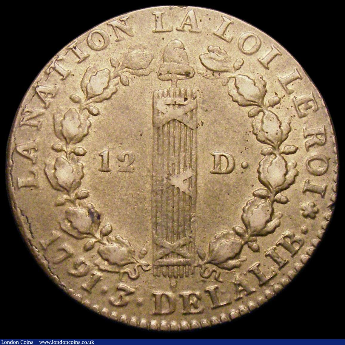 London Coins : A164 : Lot 363 : France 12 Deniers 1791A KM#600.1 EF with exceptional eye appeal, a very pleasing piece struck on an ...