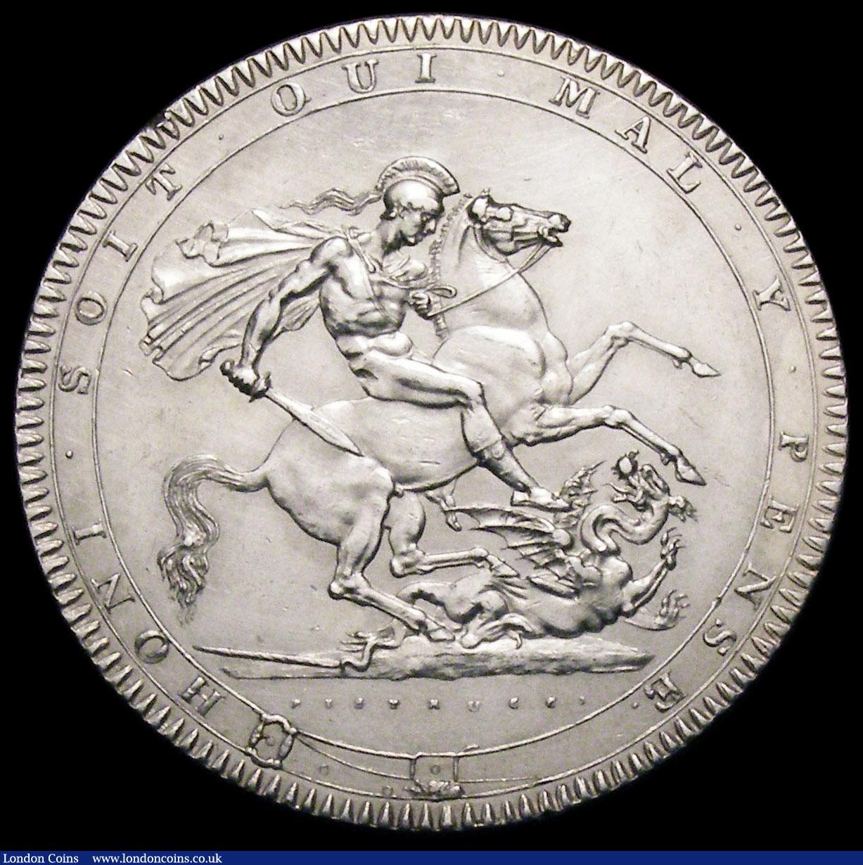 London Coins : A164 : Lot 892 : Crown 1818 LIX ESC 214, Bull 2009 EF with some hairlines