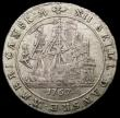London Coins : A164 : Lot 340 : Danish West Indies 12 Skilling 1767 Copenhagen Mint, Tall Crown KM#12 Good Fine