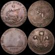 London Coins : A164 : Lot 605 : Halfpennies 19th Century Ireland (3) Dublin (2) 1794 Sugar Loaf and bottle/Hope, edge reads 'Pa...