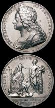 London Coins : A164 : Lot 662 : Coronation of George II 1727 34mm diameter in silver by J.Croker Eimer 510 the official coronation i...