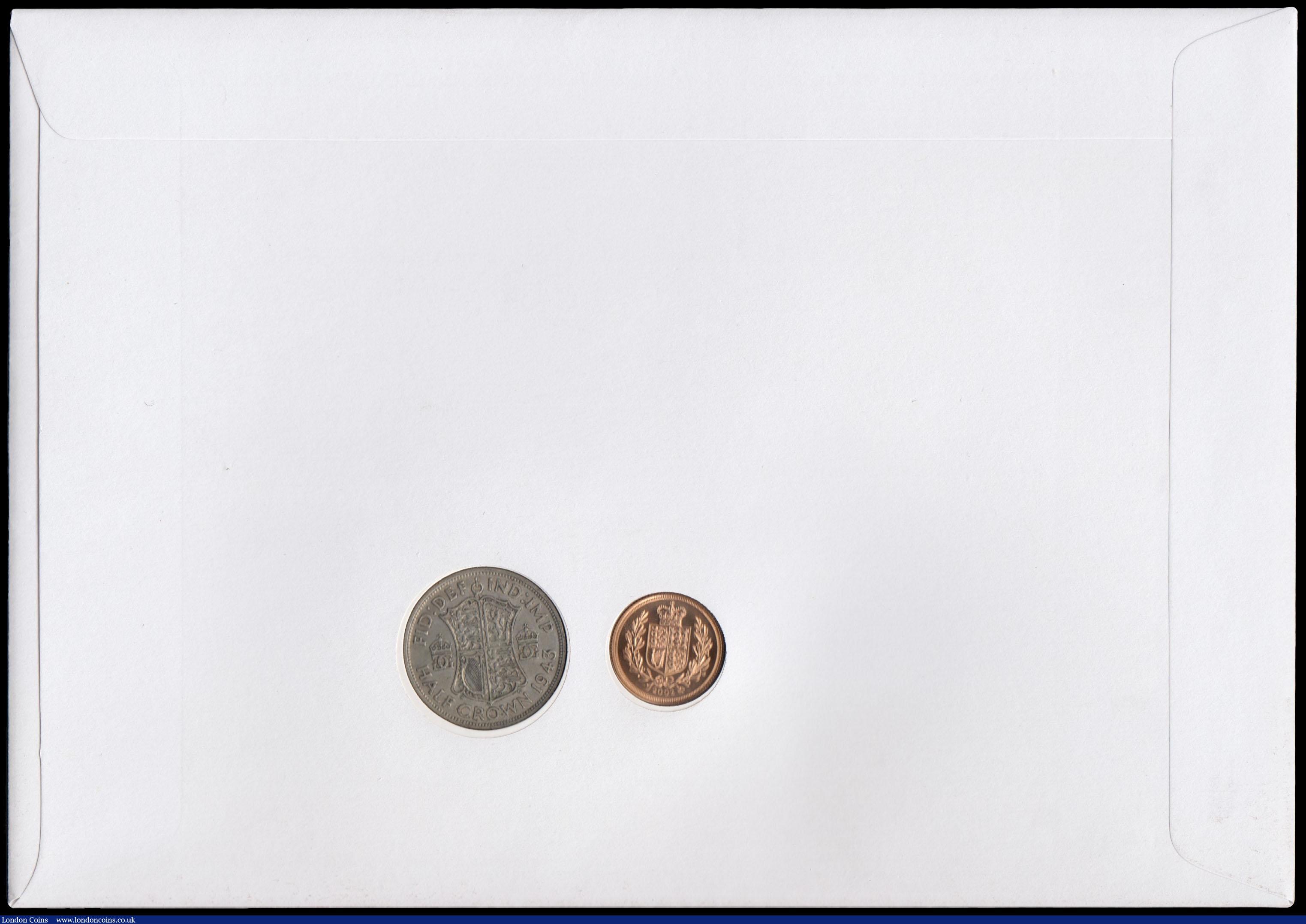 London Coins : A165 : Lot 1589 : Numismatic First Day Cover - The Queen's Golden Jubilee 2002 comprising Sovereign 2002 Marsh 31...