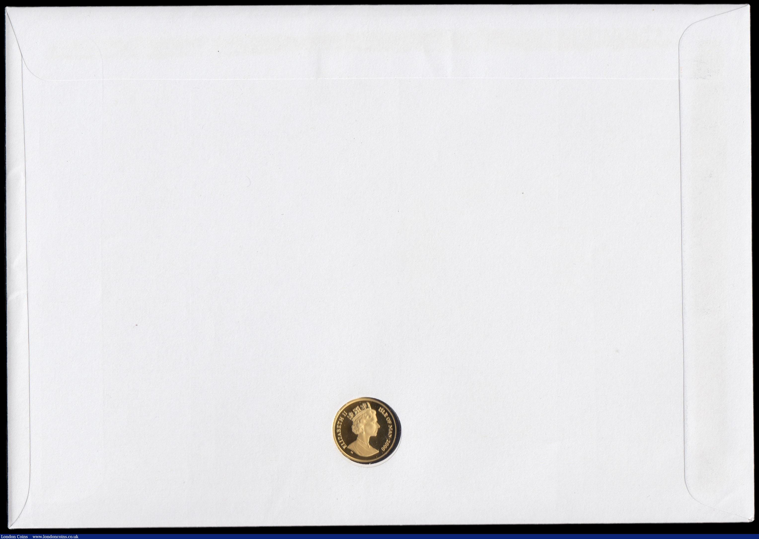 London Coins : A165 : Lot 1890 : Isle of Man Numismatic First Day Cover 2002 Princess Margaret Memorial comprising Crown 2000 One Fif...