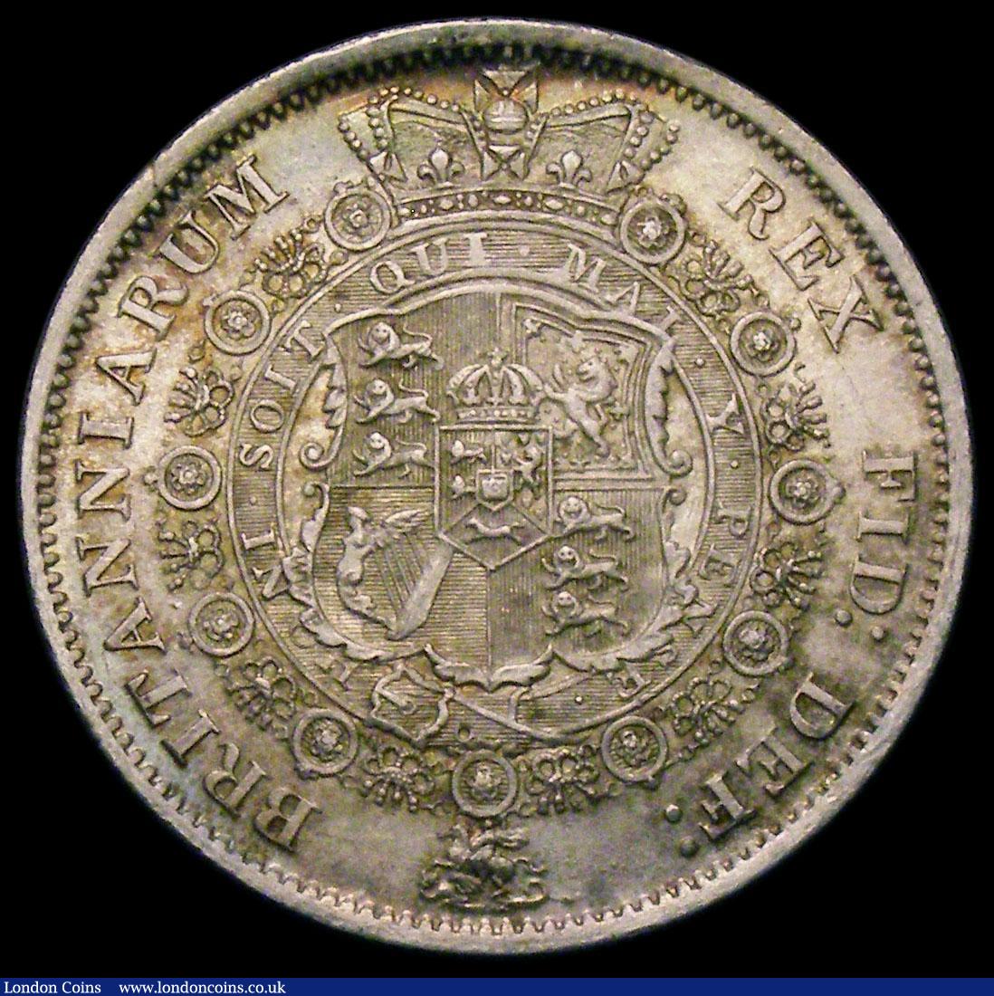 London Coins : A165 : Lot 2736 : Halfcrown 1817 Bull Head ESC 616, Bull 2090 UNC or very near so, the obverse with very minor tone sp...