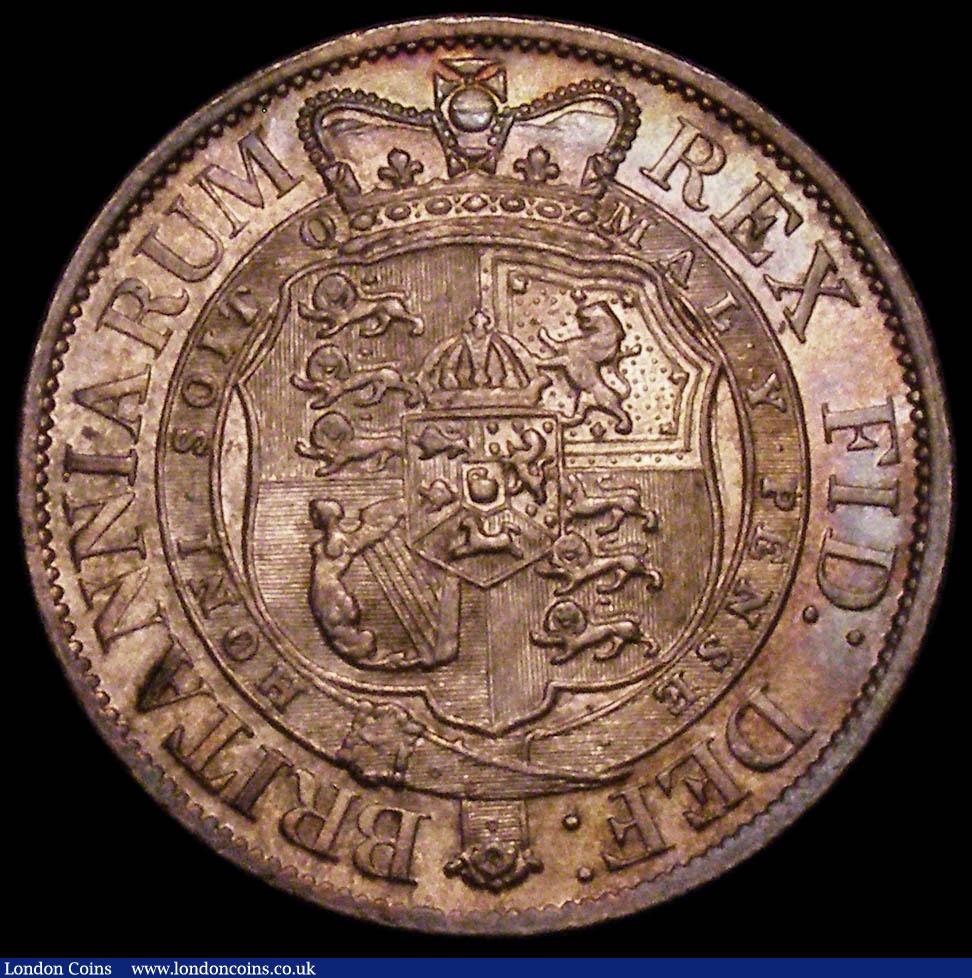 London Coins : A165 : Lot 2737 : Halfcrown 1817 Small Head ESC 618, Bull 2096 UNC the reverse with very minor cabinet friction, with ...