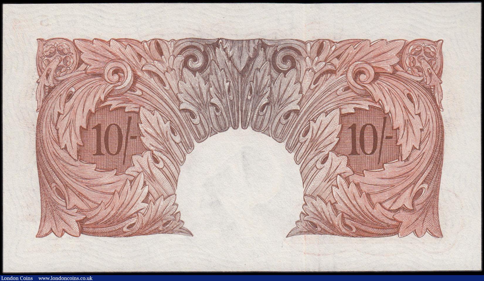 London Coins : A165 : Lot 360 : Ten Shillings Beale, B265 Red/Brown issue 1950, series 17D 093675, UNC