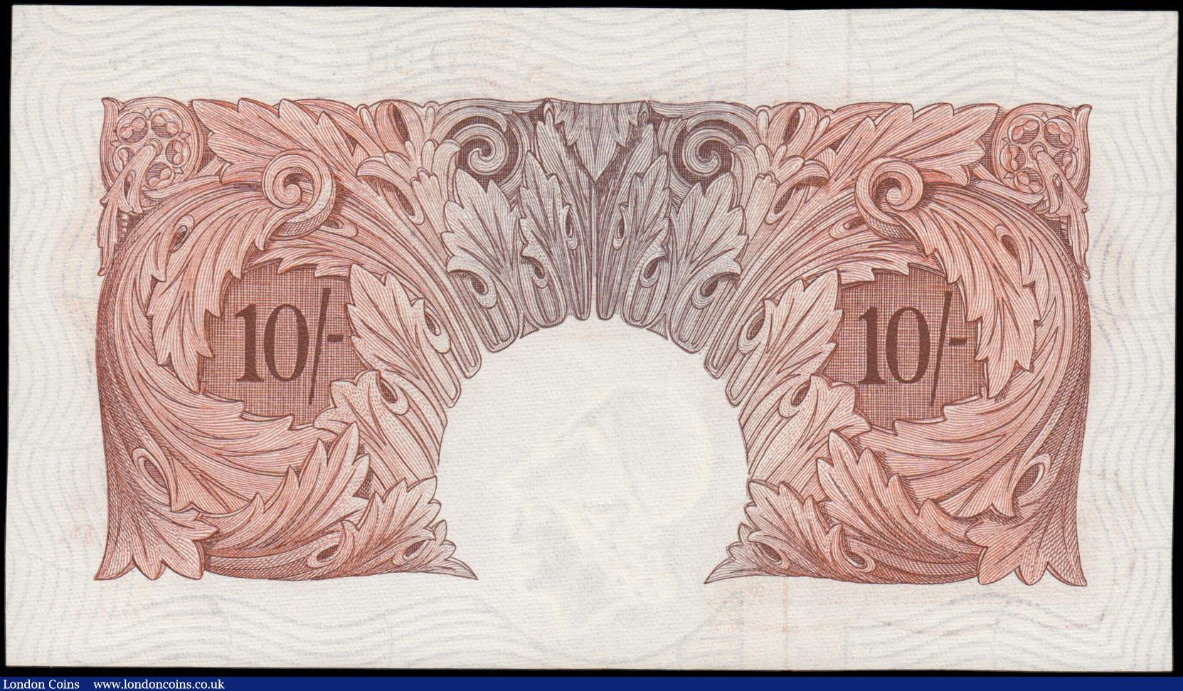 London Coins : A165 : Lot 362 : Ten Shillings Beale, B266 Red/Brown issue 1950, last series D58Z 581784, UNC