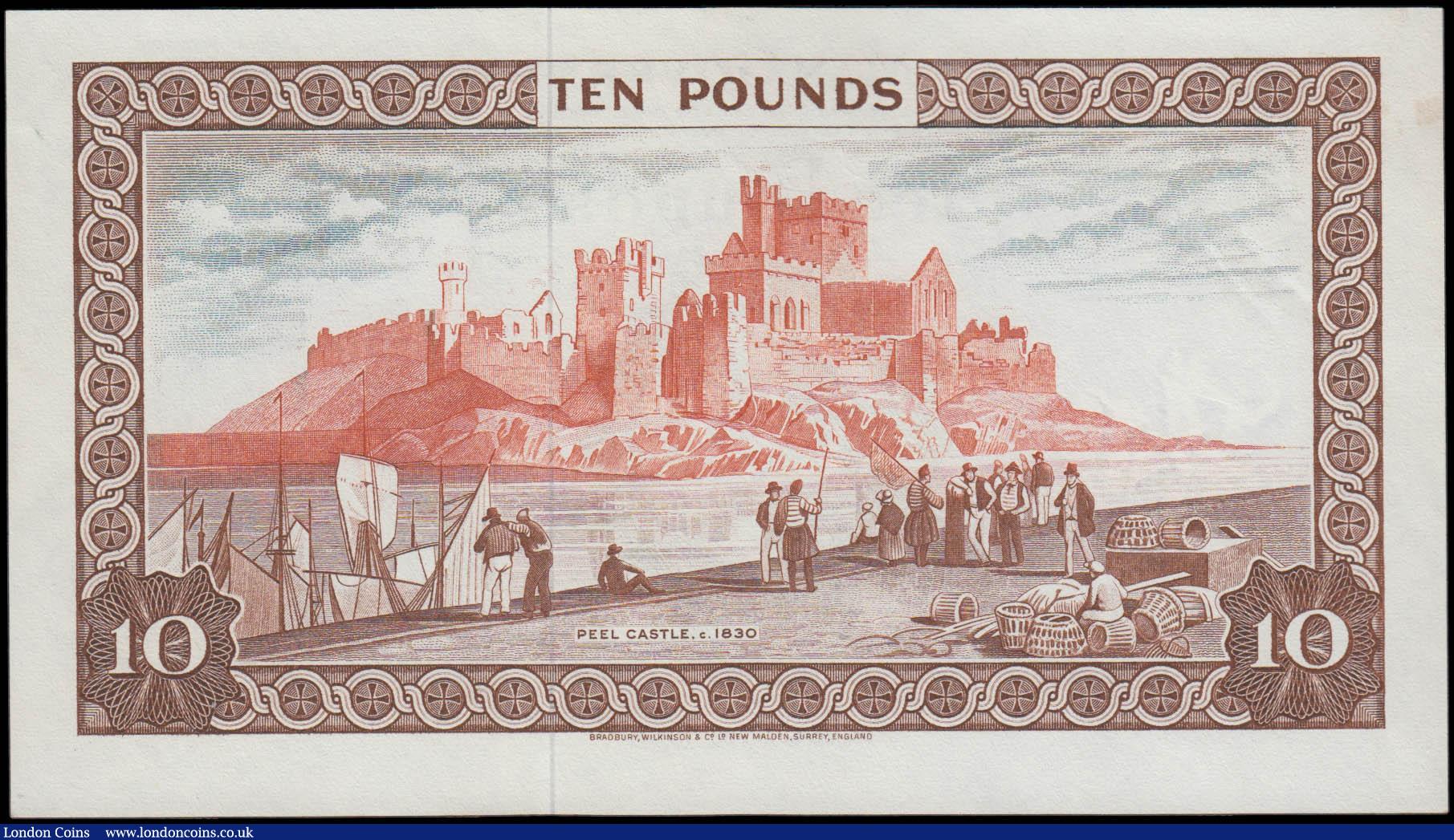 London Coins : A165 : Lot 643 : Isle of Man Government &pound;10 issued 1979, QE2 portrait with Dawson signature, series No.487196, ...