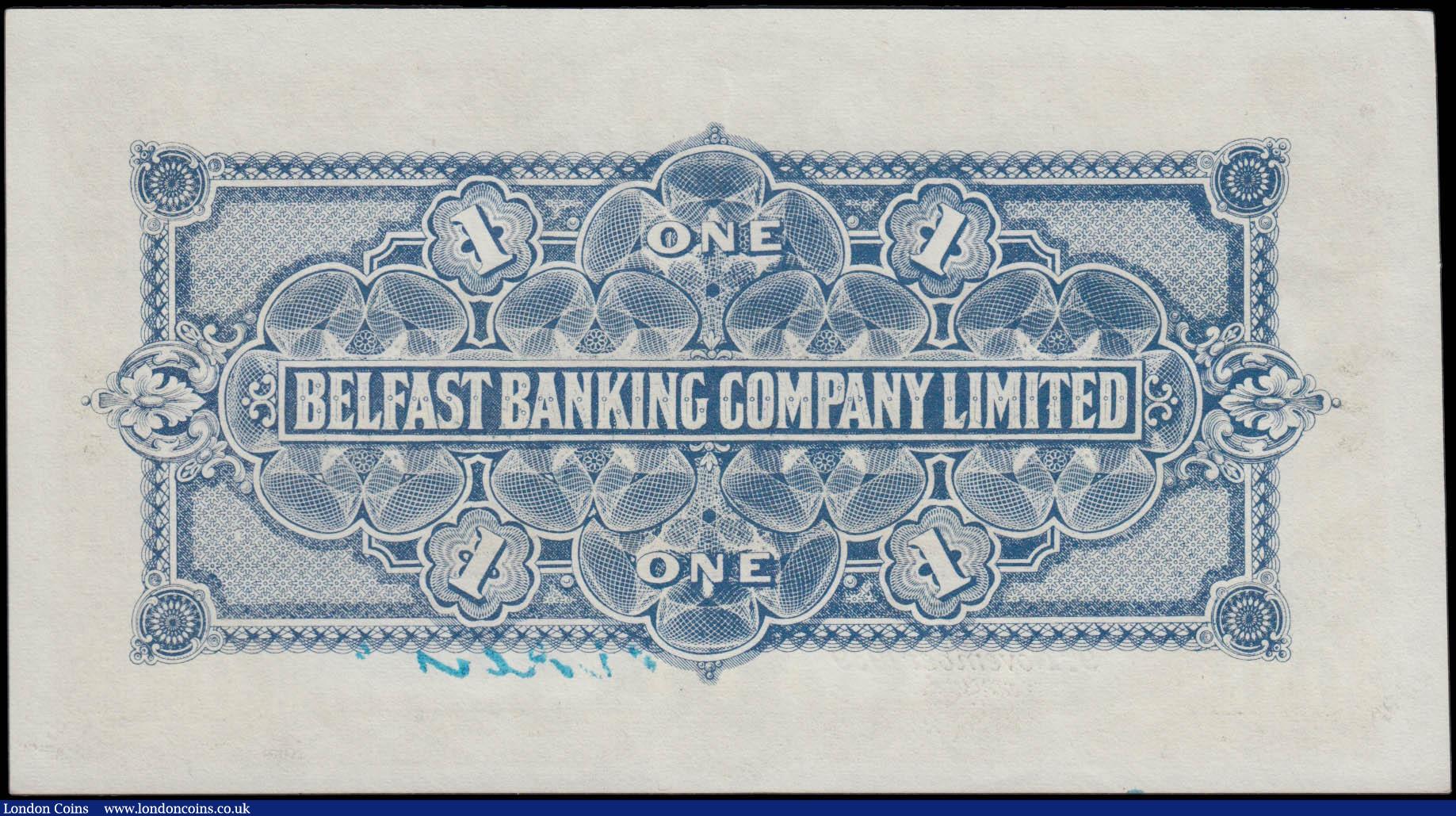 London Coins : A165 : Lot 748 : Northern Ireland, Belfast Banking Company Limited &pound;1 dated 9th Nov.1939 series E/M 6874, Keith...