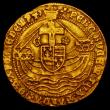 London Coins : A165 : Lot 2383 : Angel Edward IV Second Reign, London Mint, S.2091 mintmark Pierced Cross and pellet NVF, a pleasing ...