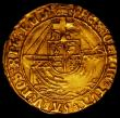 London Coins : A165 : Lot 2385 : Angel Henry VII Type V. Large Crook-shaped abbreviation after HENRICVS S.2187 mintmark Pheon, slight...