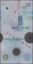 London Coins : A165 : Lot 704 : Northern Ireland Northern Bank Limited 5 Pounds SPECIMEN No. 0013 year 2000 Commemorative Millennium...