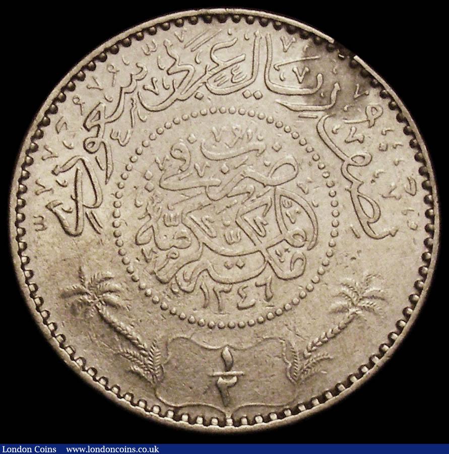 Saudi Arabia - Hejaz and Nejd Sultanate Half Riyal AH1346 (1927) KM ...