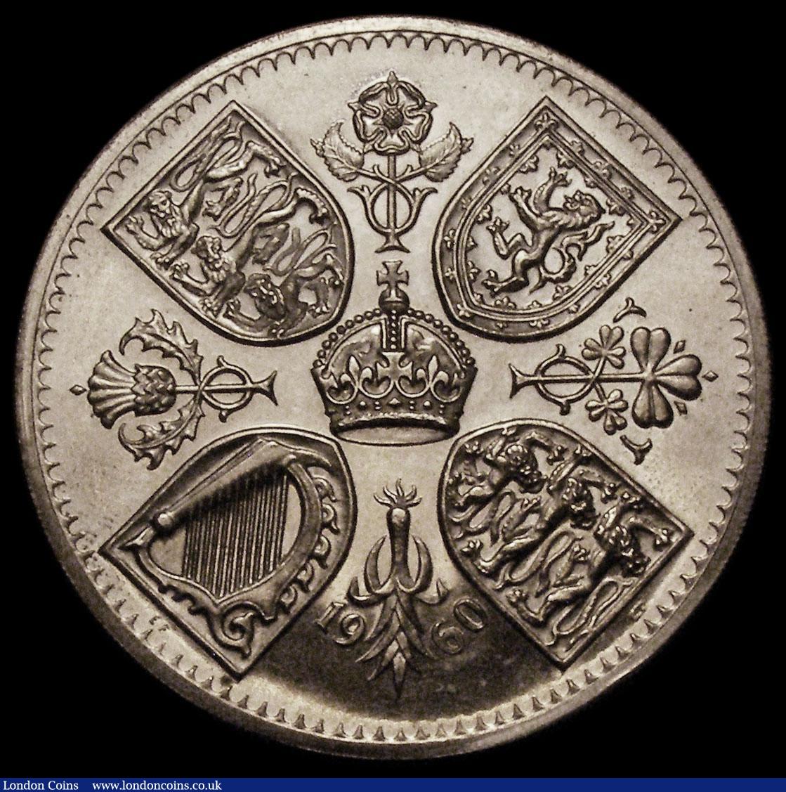 London Coins : A166 : Lot 1578 : Crown 1960 VIP Proof ESC 393M, Bull 4338 UNC retaining some original brilliance