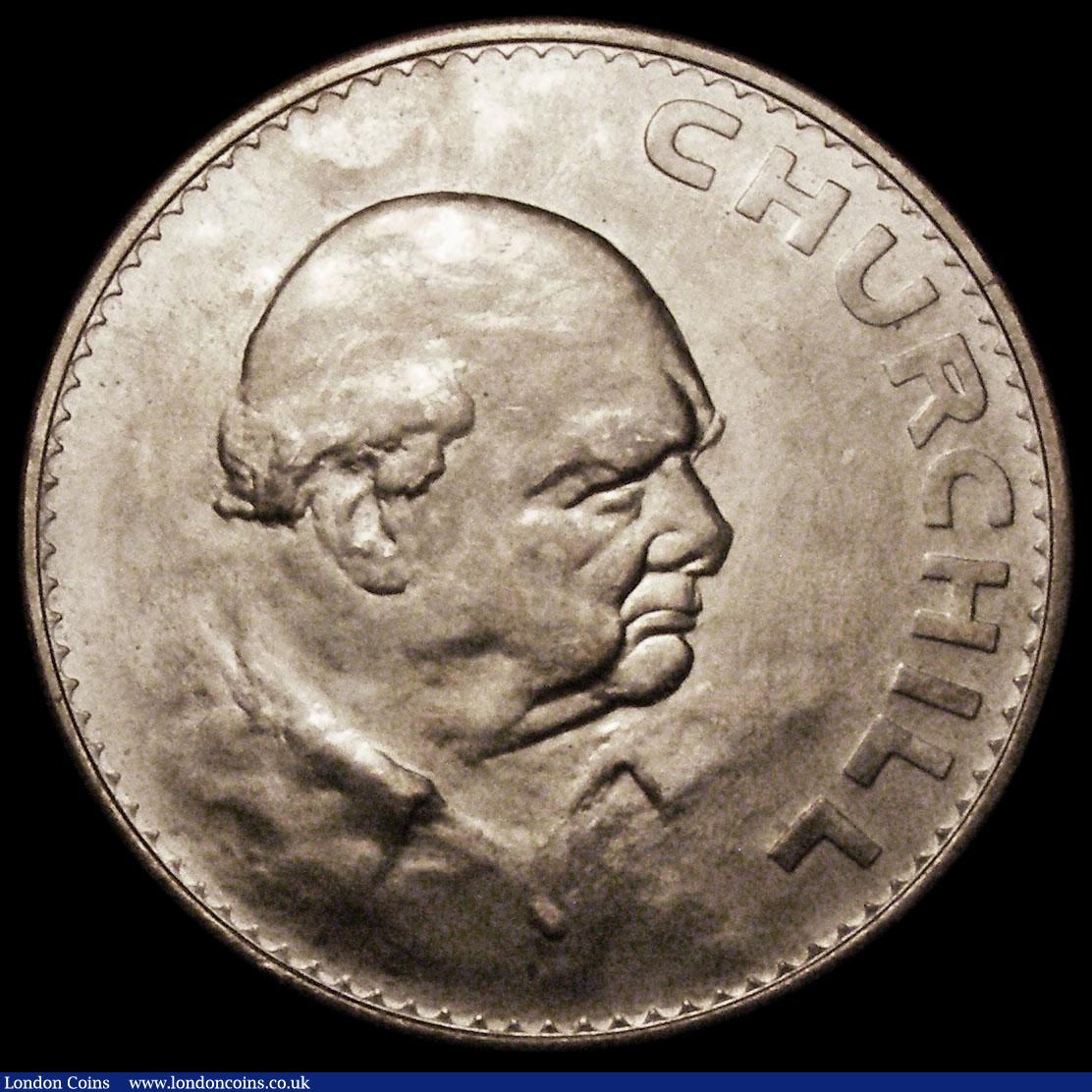 London Coins : A166 : Lot 1579 : Crown 1965 Satin Finish Specimen striking, with underlying brilliance ESC 393O, Bull 4341 nFDC comes...