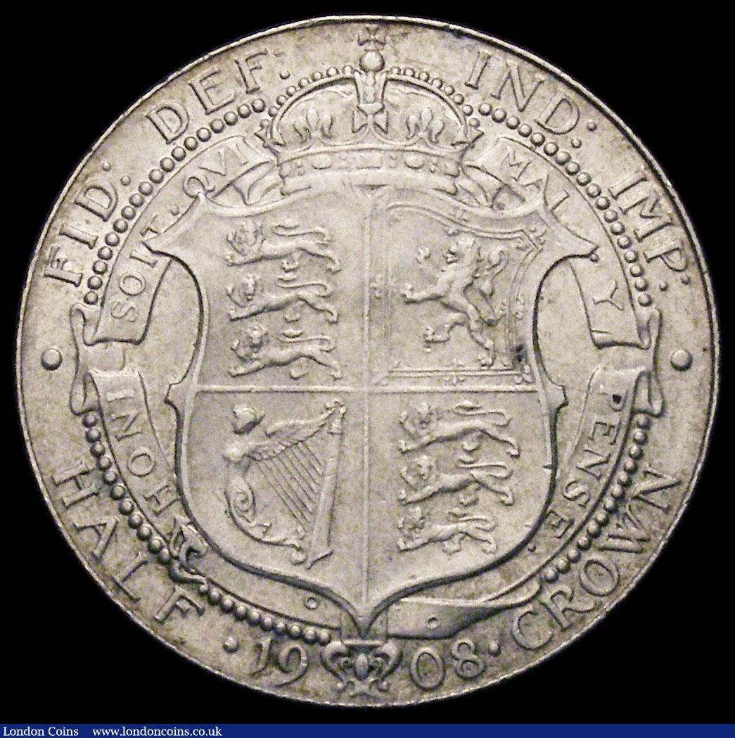 London Coins : A166 : Lot 1825 : Halfcrown 1908 ESC 753, Bull 3574 VF/GVF