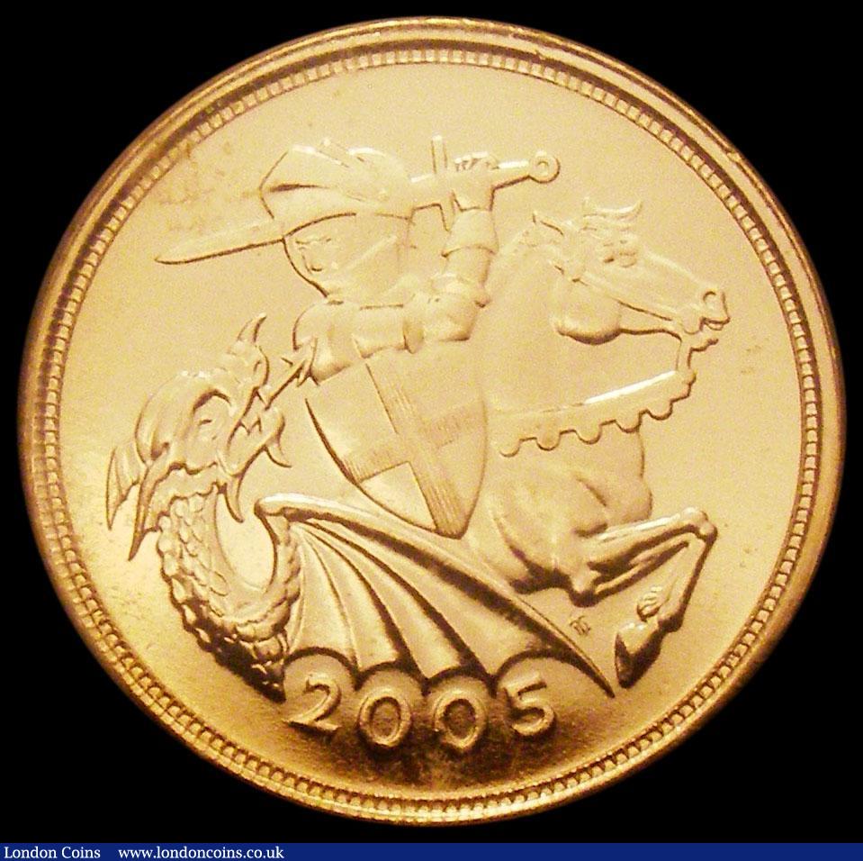 London Coins : A166 : Lot 2234 : Sovereign 2005 S.SC6 UNC and lustrous in a presentation box