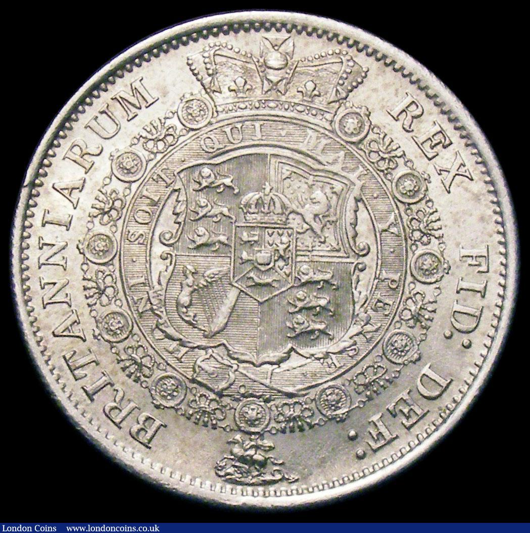 London Coins : A166 : Lot 2956 : Halfcrown 1817 Bull Head ESC 616, Bull 2090 About EF/EF the obverse with some light contact marks