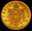 London Coins : A166 : Lot 1113 : France 20 Francs Gold 1864BB KM#801.2 EF
