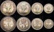 London Coins : A166 : Lot 1945 : Maundy Sets (2) 1944 ESC 2561, Bull 4313, UNC with an attractive matching tone, the Penny with a sma...