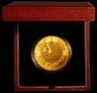 London Coins : A166 : Lot 591 : Five Pound Crown 1999 Millennium Gold Proof S.L7 nFDC toned in the Royal Mint box of issue with cert...