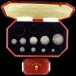 London Coins : A166 : Lot 668 : Proof Set 1902 a part Matt set (9 coins) Crown, Halfcrown, Florin, Shilling, Sixpence and Maundy Set...