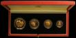 London Coins : A166 : Lot 961 : Guernsey 1994 Four-Coin Gold Proof Collection 50th Anniversary of D-Day £100, £50, &poun...